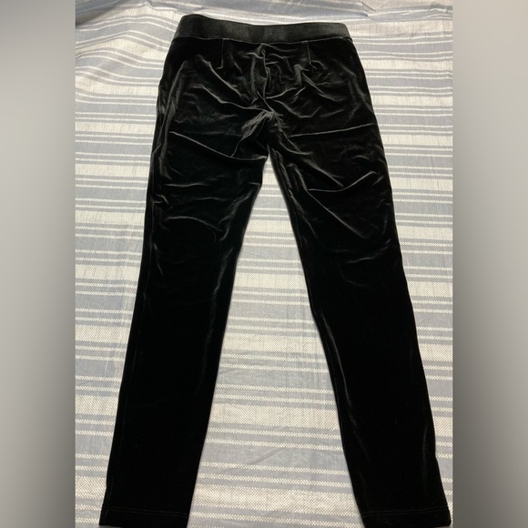 NWT Loft black velour skinny leg pants. - Picture 5 of 5